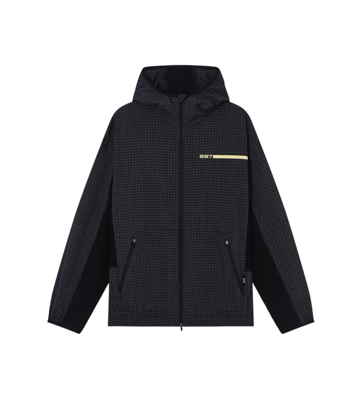 EA7 para hombre. 7M001504_AF22110 Chaqueta Logo Series negro (L), Casual, Poliamida