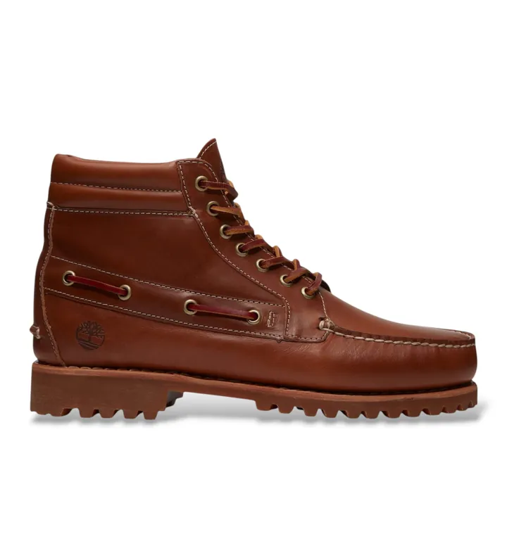 Timberland para hombre. TB0A2N4CAMX1 Botines de piel Authentic marrón (39.5 W), Plano, Cordones, Casual