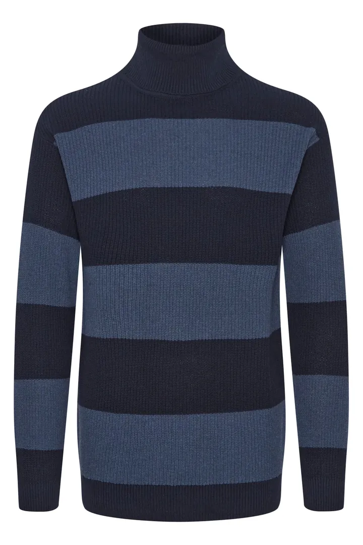 !Solid Jersey 'Serge' azul ahumado / azul oscuro