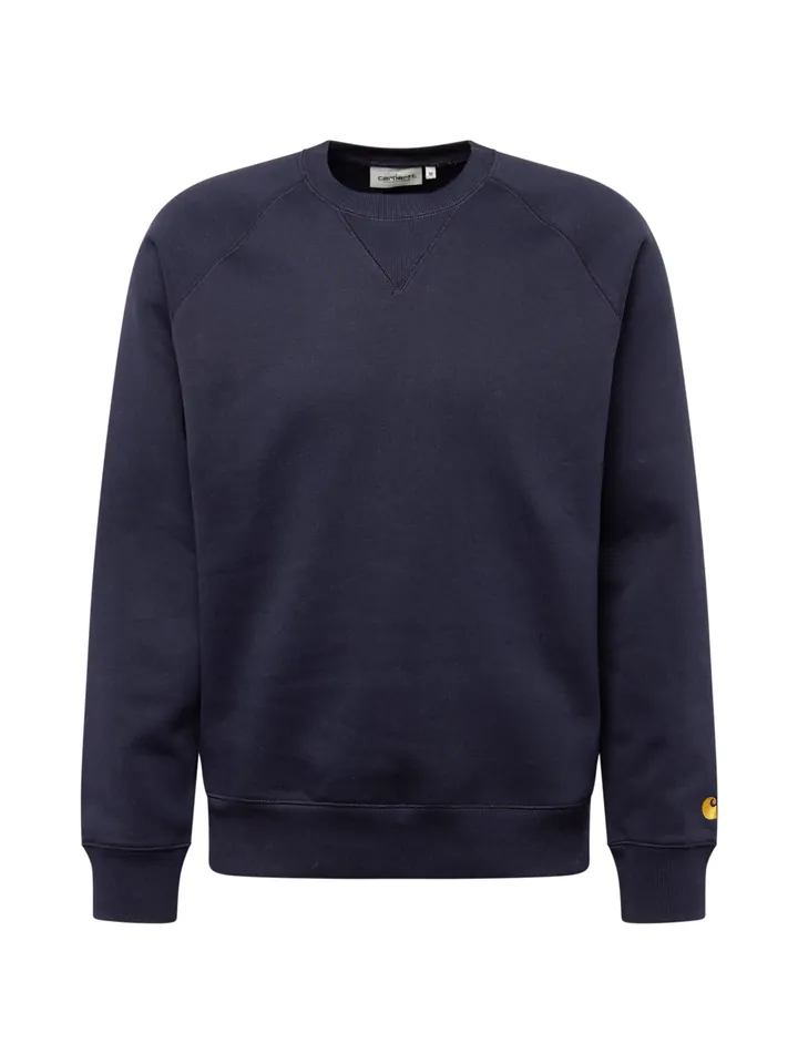 Carhartt WIP Sudadera 'Chase' navy / dorado