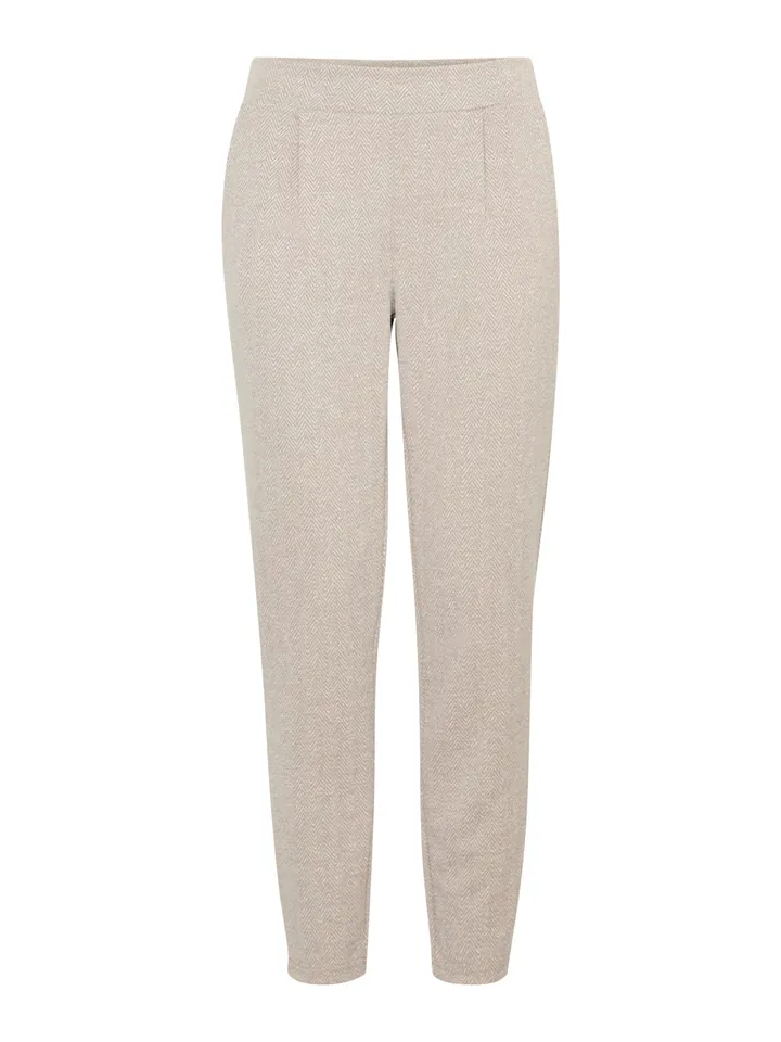 ICHI Pantalón 'IHKate' crema / blanco