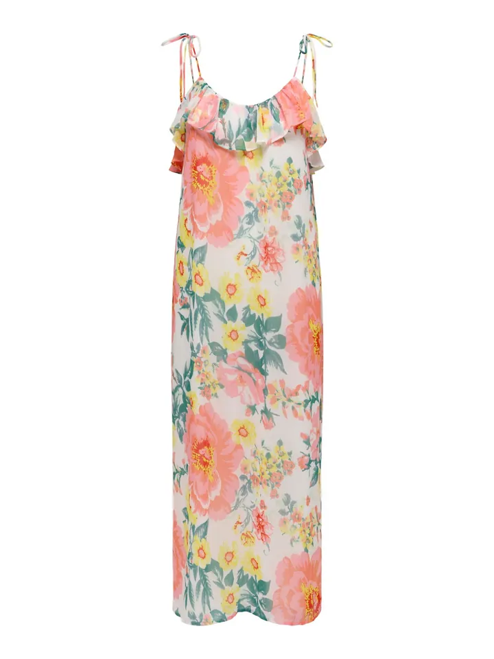 ONLY Vestido 'ONLMILLA' amarillo / esmeralda / rojo / blanco