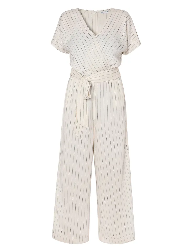 TATUUM Jumpsuit 'Koreki'  negro / offwhite