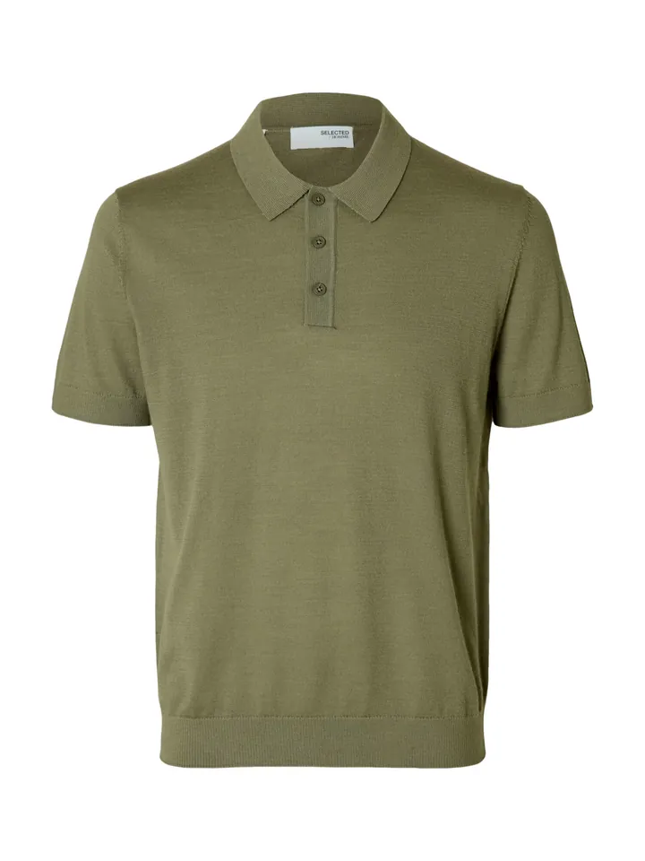 SELECTED Camiseta  caqui