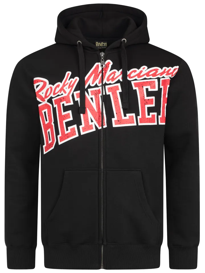 Benlee Sudadera con cremallera deportiva 'Mills'  granadina / negro / blanco