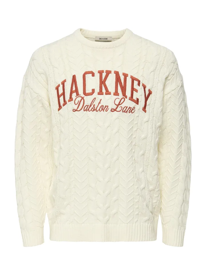 Only & Sons Jersey 'ONSMack' mandarina / blanco