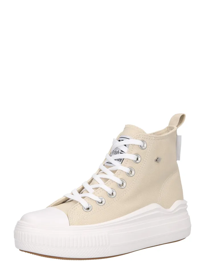 BRITISH KNIGHTS Zapatillas deportivas altas 'KAYA' beige claro / blanco