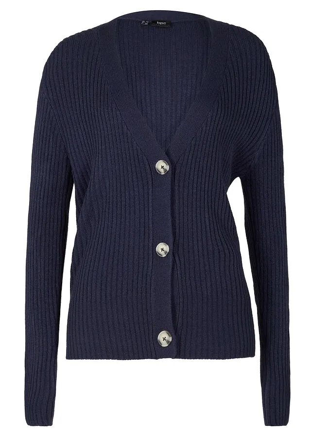 Chaqueta de punto de canalé