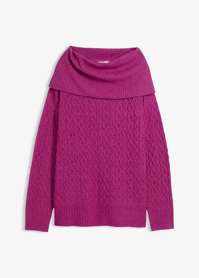 Jersey con patrón trenzado