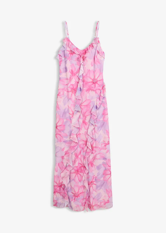 Vestido de tirantes de malla suave
