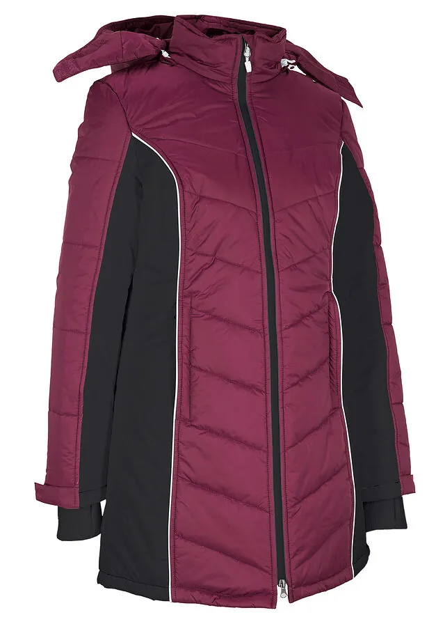 Abrigo acolchado funcional de esquí de material impermeable