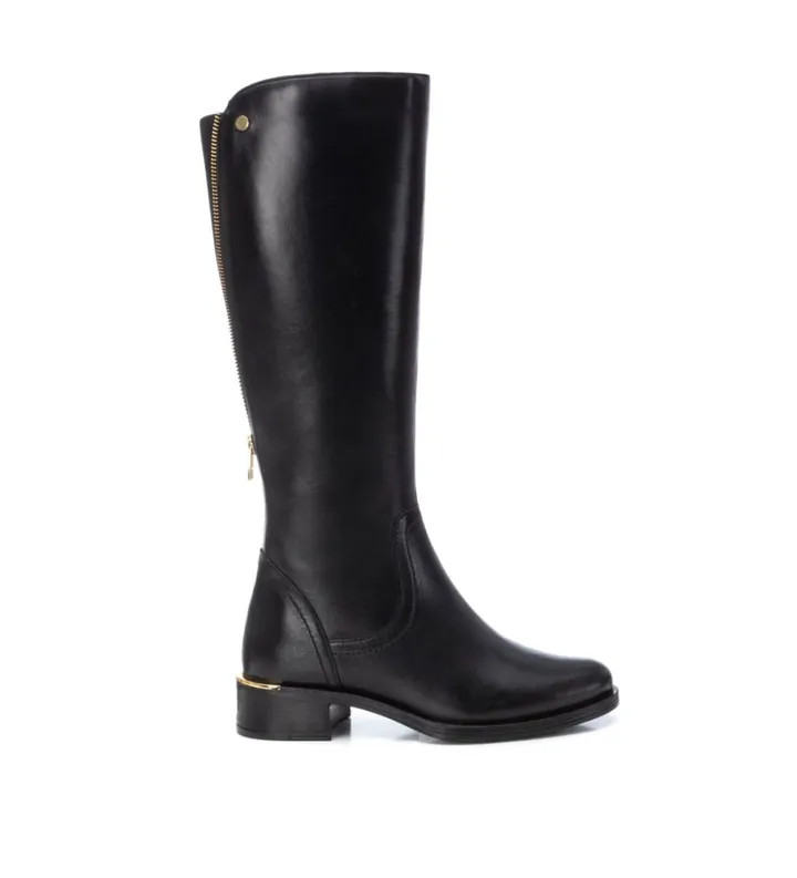 Carmela para mujer. 16201801-NEGRO Botas de Piel 162018 negro (35), 3 a 5cm, Cremallera, Casual