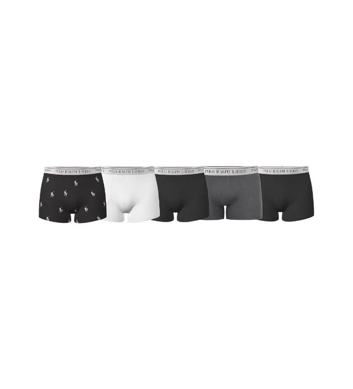 Polo Ralph Lauren para hombre. 714864292017 Set de 5 boxers multicolor (L), Homewear, Algodón