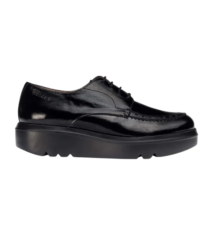 Wonders para mujer. A-2831_5452_5792 Zapatos blucher de piel Lee Negro (37), 3 a 5cm, Cordones, Casual