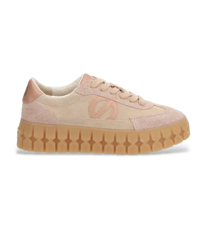 NO NAME para mujer. TNPSDB0 Zapatillas de Piel Play Side beige (36), 3 a 5cm, Cordones, Casual