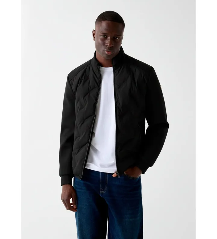 Guess para hombre. M6RL10WJ232 Chaqueta acolchada negro (M), Casual, Nylon