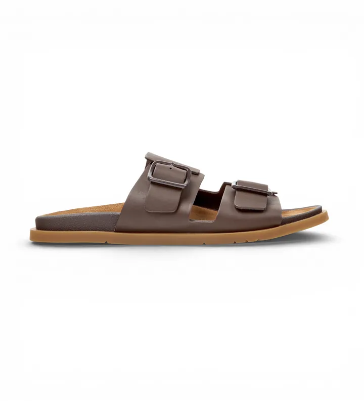 Camper para hombre. K101091-002 Sandalias de Piel Lluc marrón (42), Plano, Ninguno, Casual