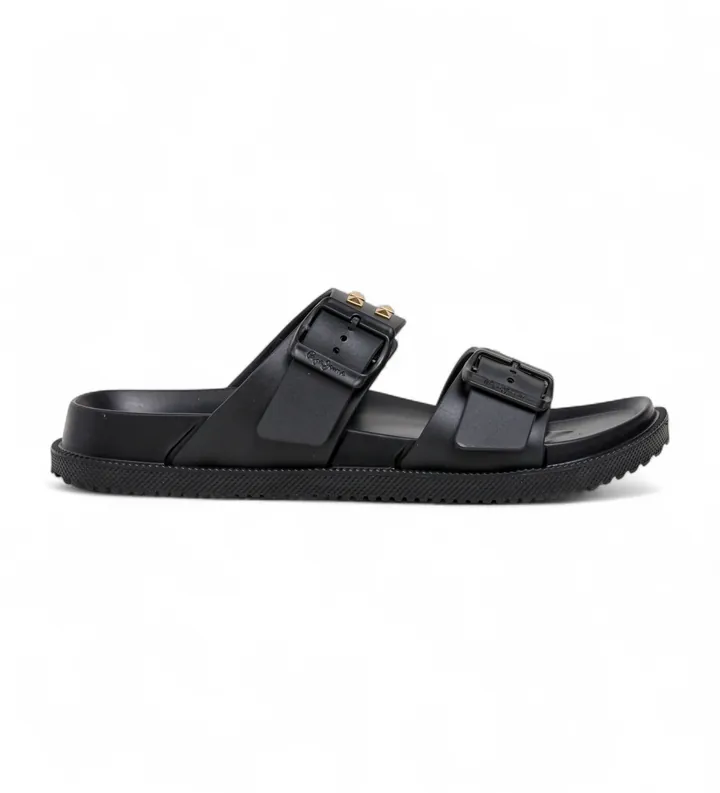 Pepe Jeans para mujer. PLS700005 Sandalias Ocean Studs negro (37), Plano, Ninguno, Casual, Beachwear