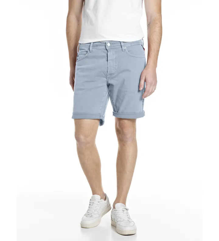 Replay para hombre. MA981Y.000.8488790 Bermudas Tapered Fit azul (31), Casual, Algodón