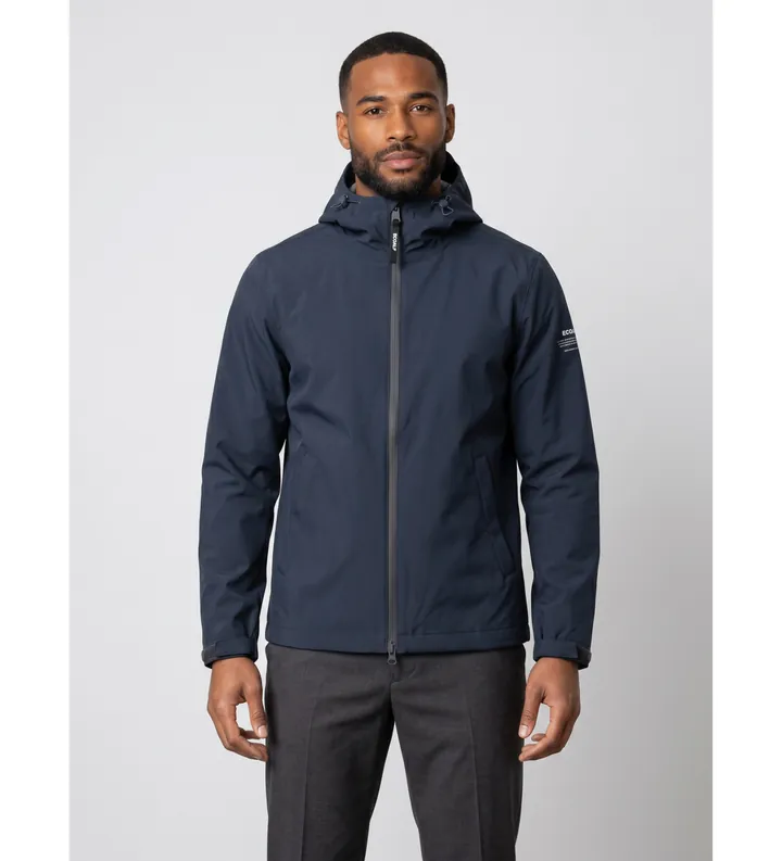ECOALF para hombre. MCMGAJKDILUV0434W26-162 Chaqueta Diluvio marino (L), Casual, Poliéster Reciclado