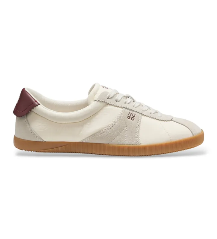 HUGO para mujer. 50569315 Zapatillas Serenata beige (36), Tela, Plano, Cordones, Casual