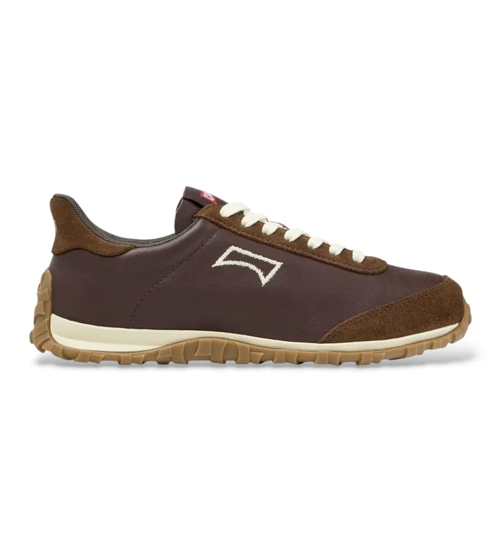 Camper para mujer. K201885-006 Zapatillas de piel Drift Walk marrón (36), Plano, Ninguno, Casual