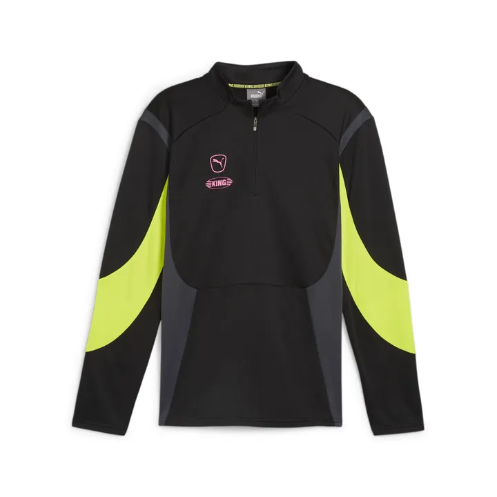 PUMA Camiseta funcional 'King Pro' gris oscuro / manzana / negro