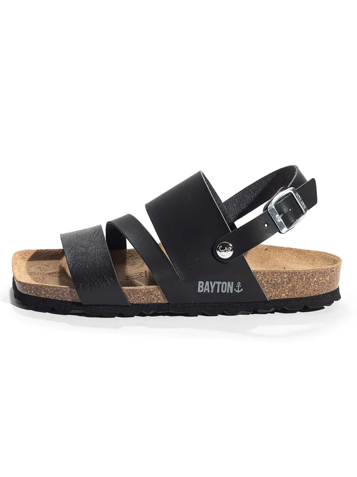 Bayton Sandalias 'VITORIA'  beige / negro