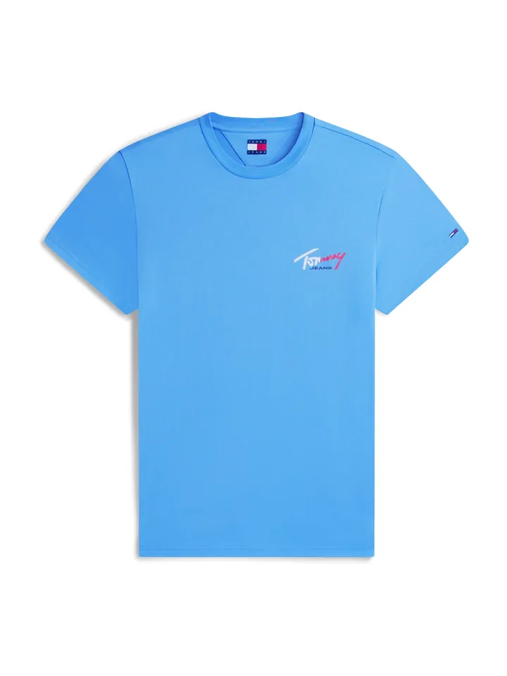 Tommy Jeans Camiseta azul oscuro / rojo claro / blanco
