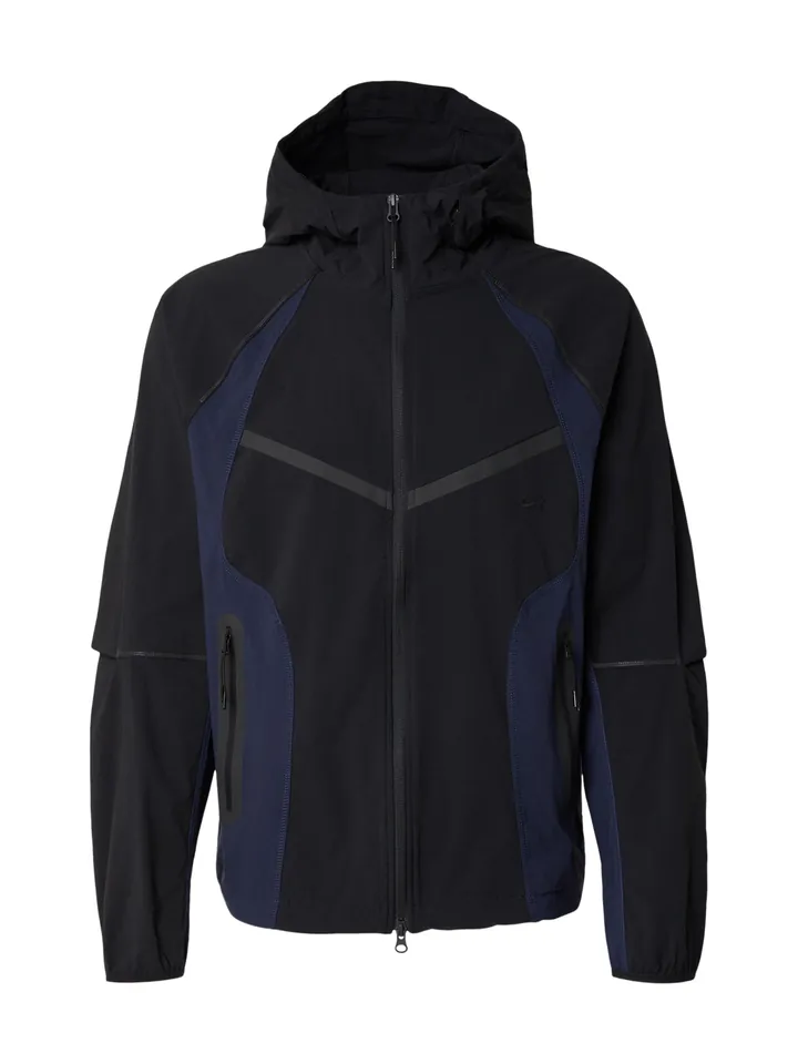 Nike Sportswear Chaqueta funcional 'Windrunner'  azul oscuro / gris / negro