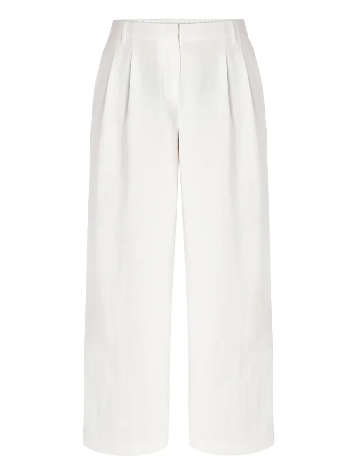 TATUUM Pantalón plisado 'Zarokine 1' offwhite