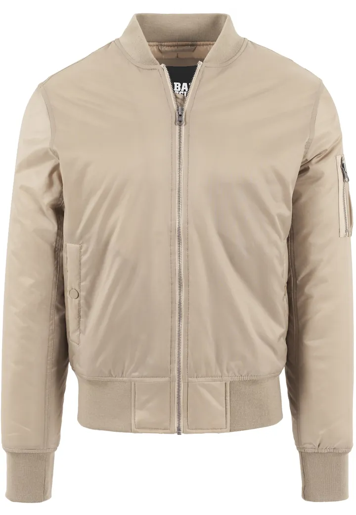 Urban Classics Chaqueta de entretiempo ' Basic Bomber Jacket ' beige