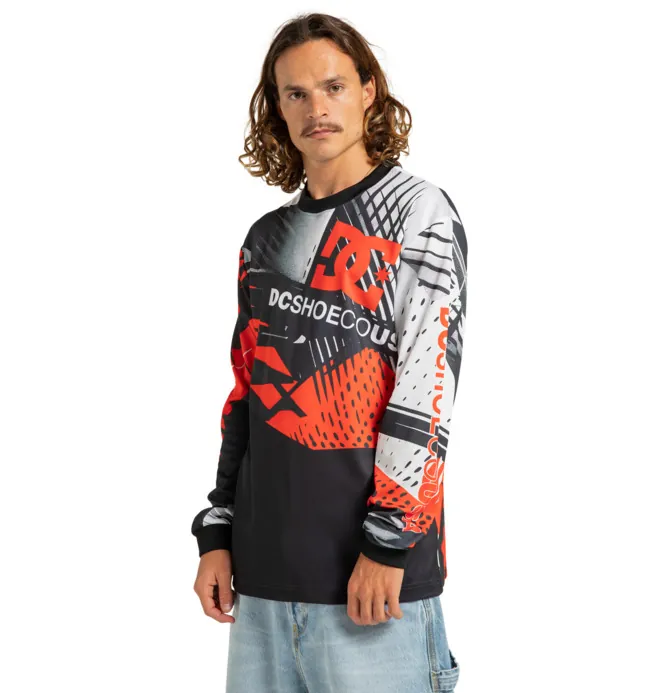 Burn Out - Camiseta de manga larga Naranja Hombre
