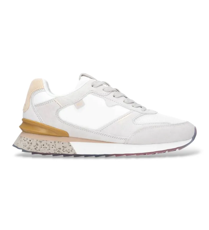 Xti para mujer. 14634904-HIELO Zapatillas 146349 blanco roto (36), Plano, Serraje, Cordones, Casual