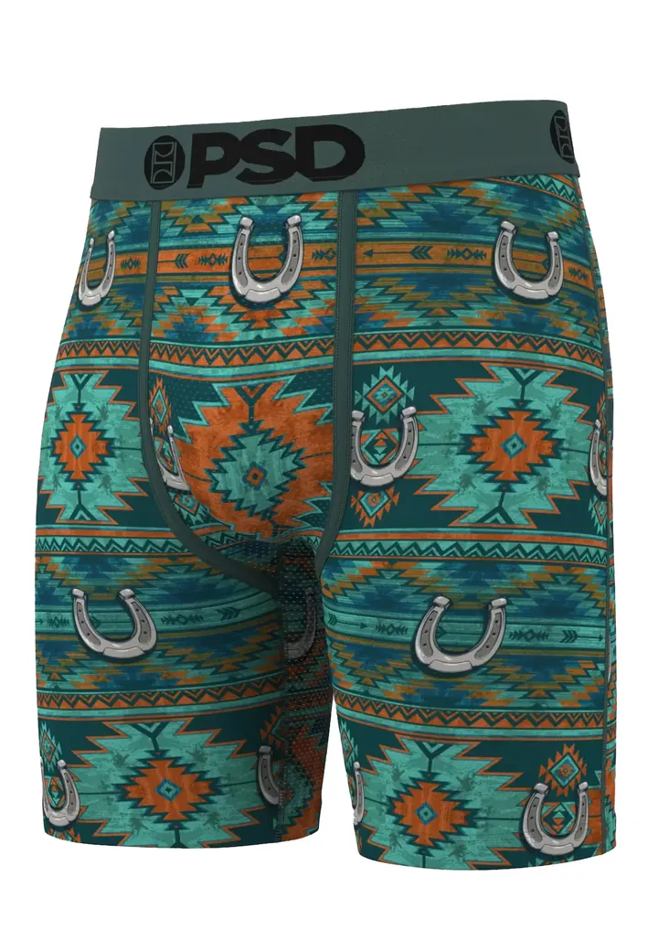 PSD Calzoncillo boxer turquesa / verde oscuro / naranja oscuro