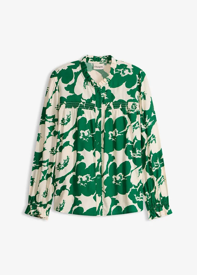 Blusa de viscosa fluida
