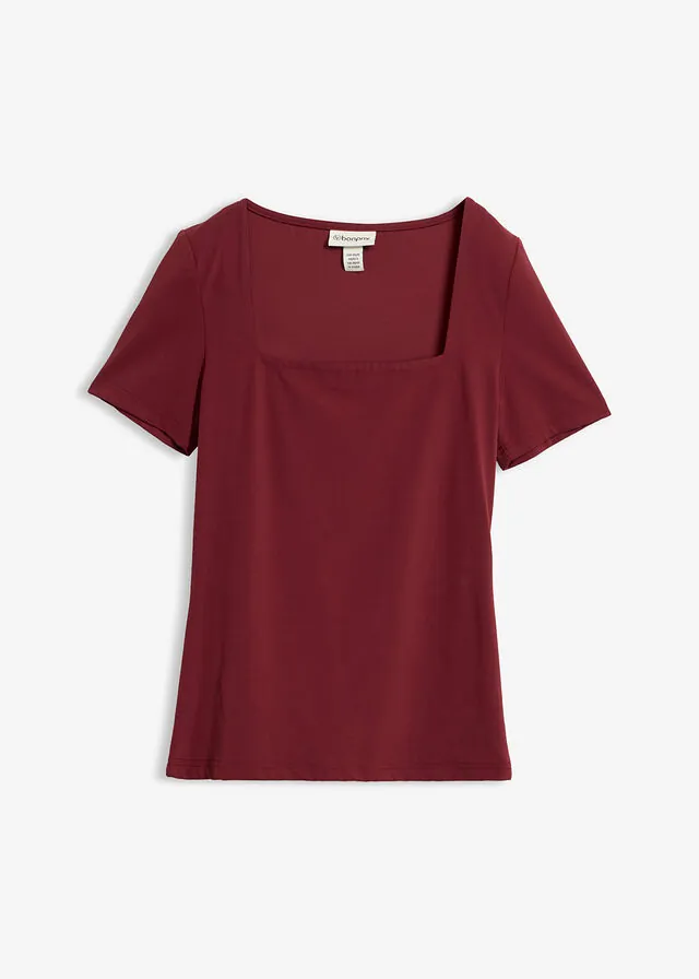 Camiseta con escote cuadrado