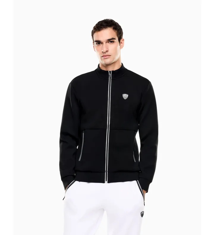 EA7 para hombre. 8NPM19_PJ4EZ Sudadera Train Premium Shield negro (3XL), Casual, Deportivo, Algodón, Manga larga