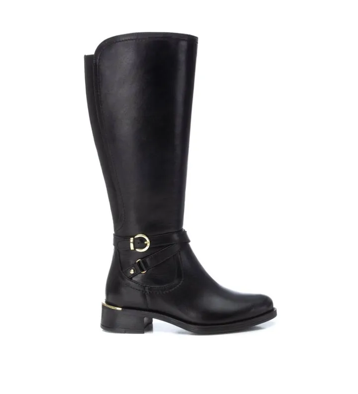 Carmela para mujer. 16202001-NEGRO Botas de Piel 162020 negro (35), 3 a 5cm, Cremallera, Casual