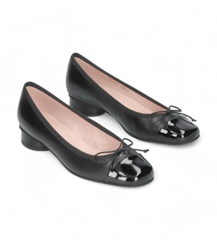 Pretty Ballerinas para mujer. 51692 Bailarinas Odette negro (36), Tela, Plano, 1 a 3cm, Ninguno, Casual