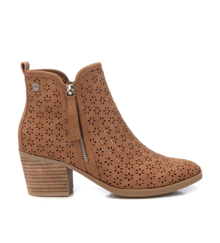 Refresh para mujer. 17278402-CAMEL Botines 172784 marrón (36), 5 a 8cm, Cremallera, Casual