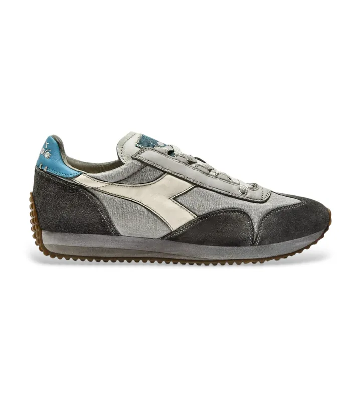 Diadora para hombre. 201182642 Zapatillas Equipe Dirty SV Evo gris, azul (40.5), Piel, Plano, Cordones, Casual