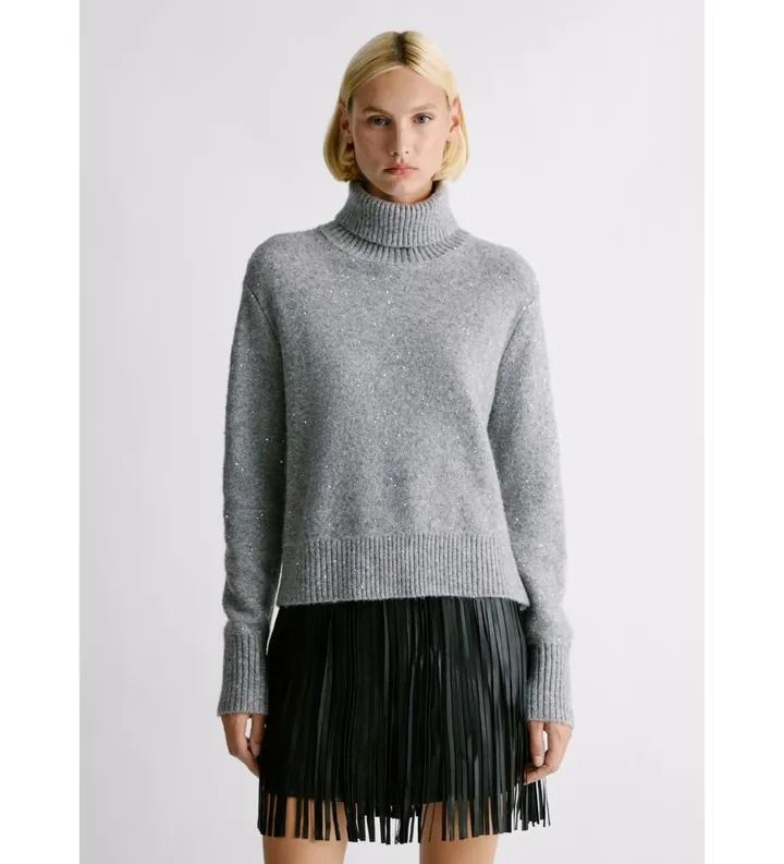 Pepe Jeans para mujer. PL7000068 Jersey Emma gris (L), Casual, Poliéster, Manga larga
