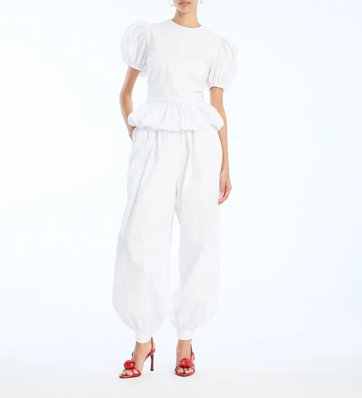 Rotate para mujer. 115161400 Top Alix blanco (34), Casual, Manga corta, Algodón Orgánico, Sostenible