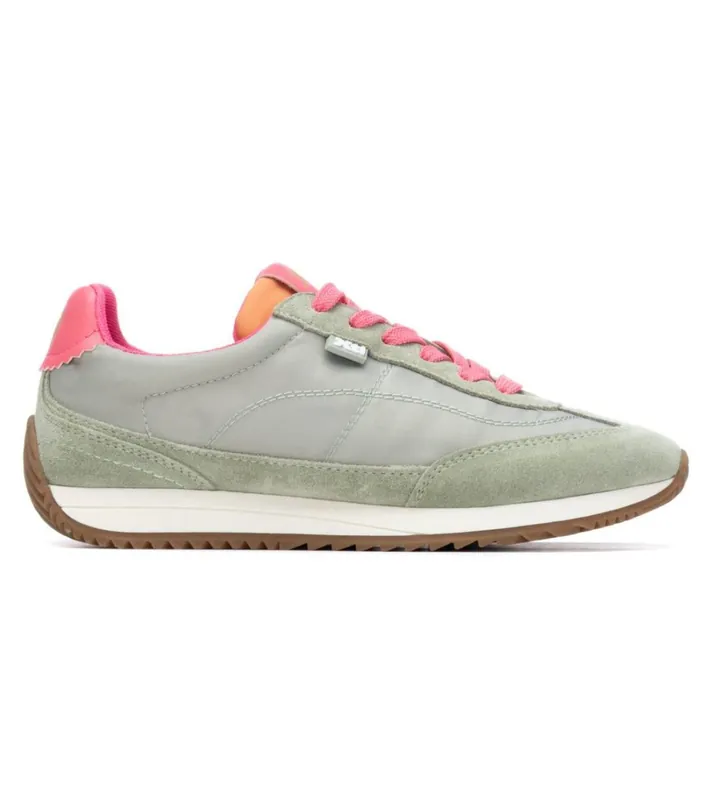 Xti para mujer. 14520902-KAKI Zapatillas 145209 verde (36), Tela, Plano, Cordones, Casual