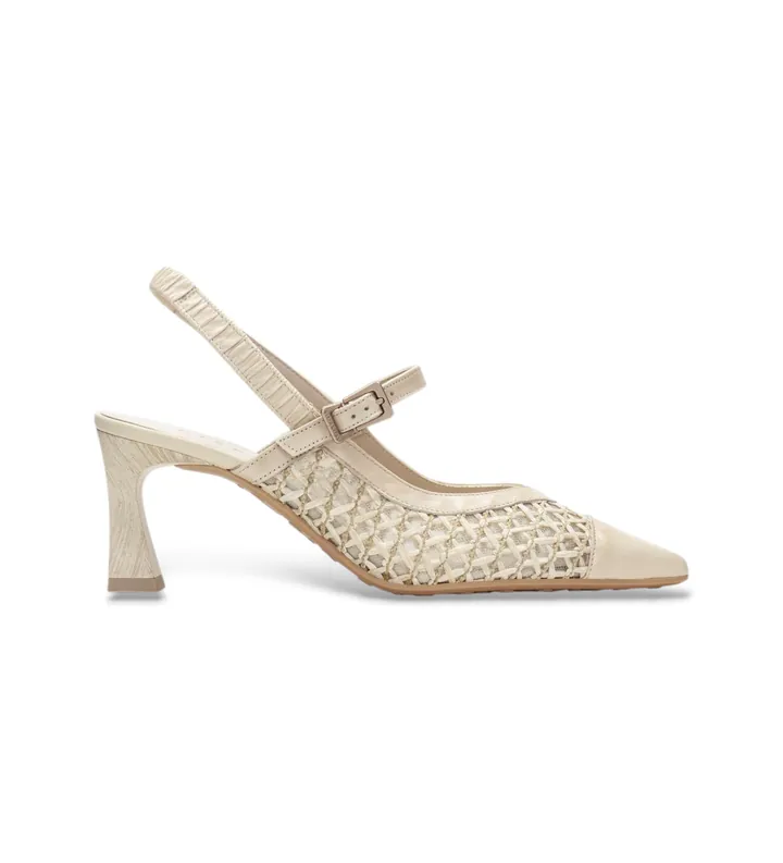 Hispanitas para mujer. RHV264671 Zapatos Giorgia beige (36), 5 a 8cm, Hebilla, Casual, Fiesta, Clásico