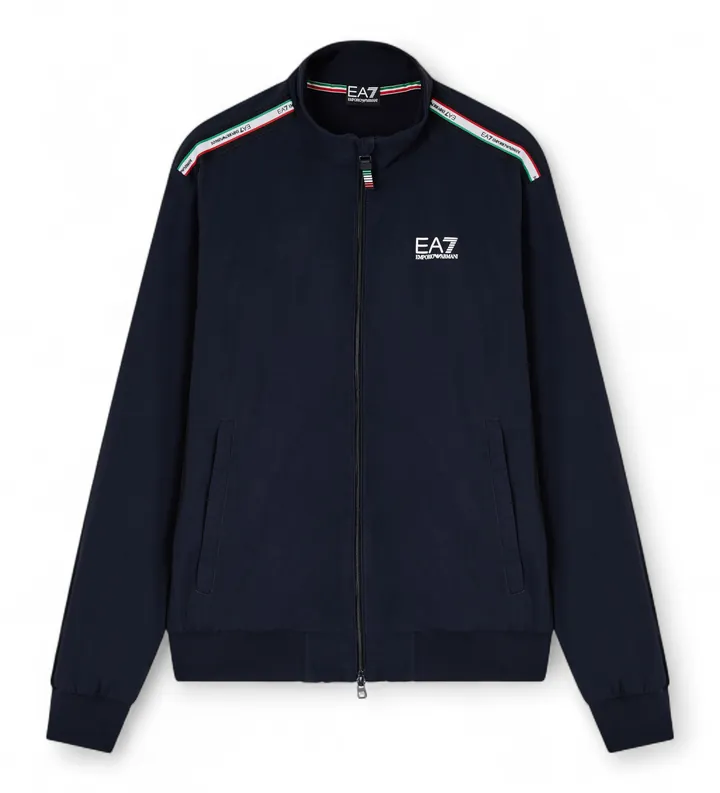 EA7 para hombre. 7M001868_AF13190 Chaqueta Italian Spirit marino (3XL), Casual, Verde, Poliamida