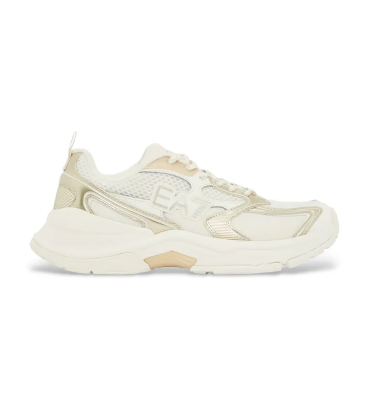 EA7 unisex. X8X249_XK446 Zapatillas Predator blanco roto (38 2/3), Plano, Cordones, Casual