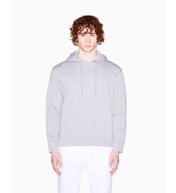 A|X Armani Exchange para hombre. XM001225AF11847M8315 Sudadera Estampada gris (L), Casual, Algodón