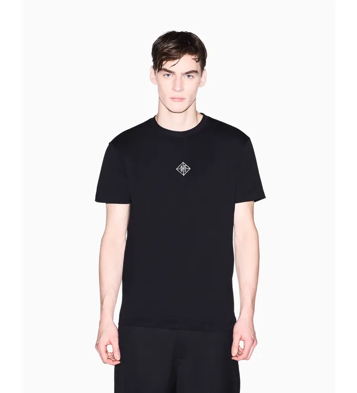 A|X Armani Exchange para hombre. XM002454AF10358UC001 Camiseta Design negro (L), Casual, Algodón, Manga corta